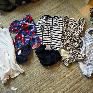 Toddler girl swim lot